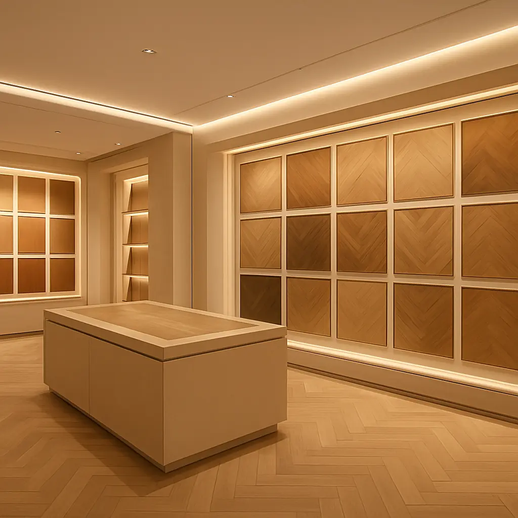 Sönmezbey Parke showroom iç mekânı
